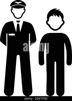 Police, personnes, icône vol qualifié - fichier EPS vectoriel. Utilisation parfaite pour les supports d'impression, le Web, les images de stock, l'utilisation commerciale ou tout type de projet de conception. Illustration de Vecteur