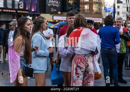 Londres Leicester Square euros Célébrations Banque D'Images