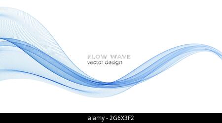 Vecteur abstrait lignes d'ondes fluides colorées isolées sur fond blanc. Élément de conception pour la technologie, la science, le concept moderne. Illustration de Vecteur