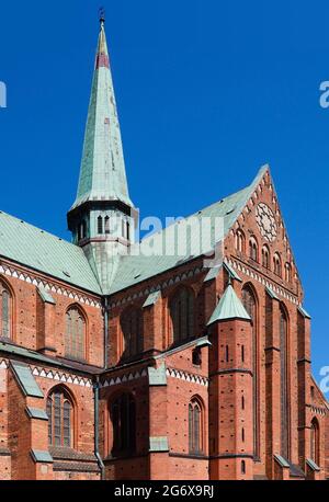 Eglise St Marys Rostock Allemagne et ses environs Banque D'Images