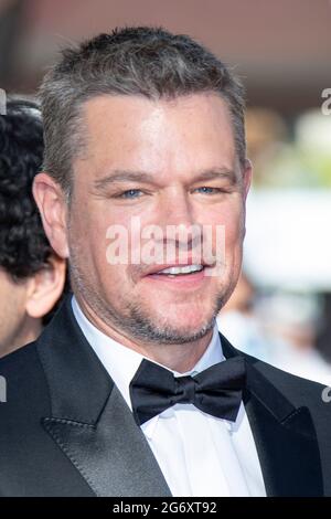 Matt Damon participe à la projection de 'Stillwater' lors du 74e Festival annuel de Cannes le 8 juillet 2021 à Cannes, France. (Photo de Franck Bonham/imageSPACE/Sipa USA) Banque D'Images