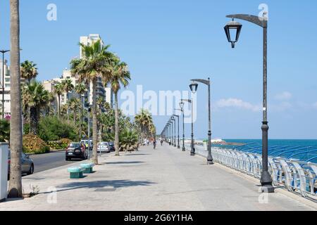 Corniche Ain al Masheh à Beyrouth, Liban Banque D'Images