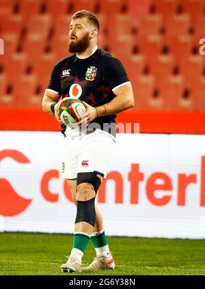 Luke Cowan-Dickie des Lions britanniques et irlandais lors du match de la série Lions de Castle Lager au Emirates Airline Park à Johannesburg, en Afrique du Sud. Date de la photo: Mercredi 7 juillet 2021. Banque D'Images