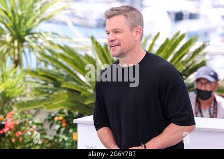 Cannes, France. 09e juillet 2021. CANNES - 09 JUILLET : Matt Damon sur le PHOTOCALL « STILLWATER » lors du 74e Festival de Cannes le 09 juillet 2021 au Palais des Festivals de Cannes, France. (Photo de Lyvans Boolaky/ÙPtertainment/Sipa USA) crédit: SIPA USA/Alay Live News Banque D'Images