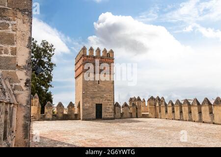 Les remparts et les tourelles du château de San Marcos (Castillo de San Marcos) sont une forteresse construite sur les fondations d'une mosquée construite vers 126 Banque D'Images