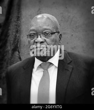 Président Jacob Zuma Banque D'Images