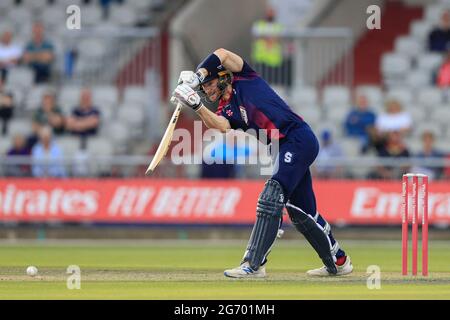 Rob Keogh Batting pour Northampton Steelbacks Banque D'Images