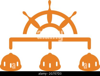 L'icône de contrôle, de gestion et de règle est isolée sur fond blanc. Utilisation à des fins graphiques et de conception de sites Web ou à des fins commerciales. Fichier EPS vectoriel. Illustration de Vecteur