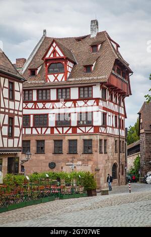 Nuremberg, Allemagne - 17 mai 2016: Albrecht Durer's House à Nuremberg Banque D'Images