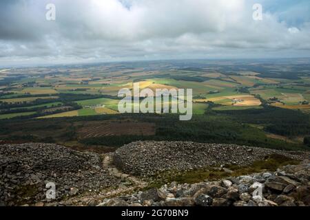 Sentier de randonnée à Aberdeenshire, Écosse, Royaume-Uni Banque D'Images