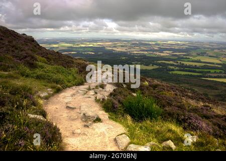 Sentier de randonnée à Aberdeenshire, Écosse, Royaume-Uni Banque D'Images