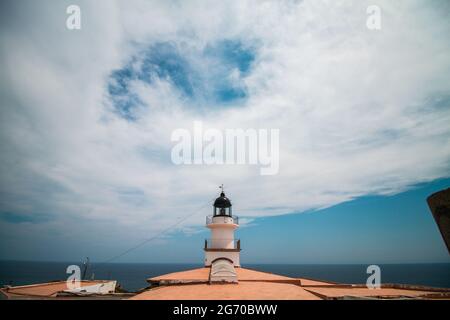 Faro en Cap de Creus, Gérone, Espagne Banque D'Images