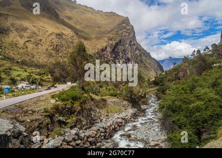 Vallée de Tarija près d'Olllantaytambo, Pérou Banque D'Images