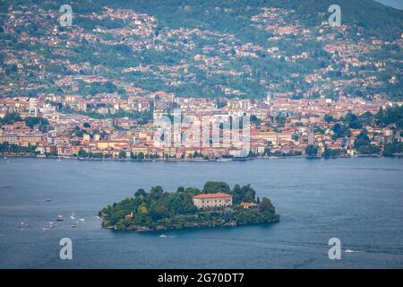 Visiter la petite île Isola Madre dans le Lago Maggiore, Italie Banque D'Images