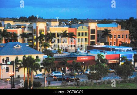 Punta Gorda, Florida Mainstreet Banque D'Images