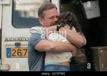 DATE DE SORTIE: 30 juillet 2021 TITRE: Stillwater STUDIO: Focus Features DIRECTEUR: Tom McCarthy PLOT: Un père voyage d'Oklahoma en France pour aider sa fille éloignée, qui est en prison pour un meurtre qu'elle prétend ne pas commettre. AVEC: MATT DAMON comme Bill Baker, LILOU SIAUVAUD. (Image de crédit : © Focus Features/Entertainment Pictures) Banque D'Images