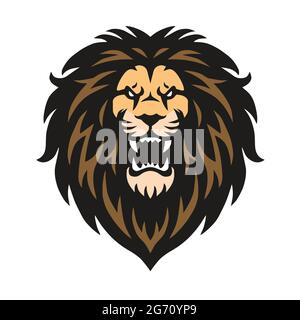 Logo Mad Lion Vector Illustration de Vecteur