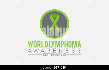 Journée mondiale de sensibilisation au lymphome observée chaque année en septembre. Bannière, affiche, carte, conception de fond. Sensibilisation au lymphome. Illustration de Vecteur