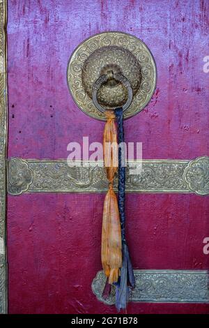 Komac, Inde - juin 2021 : vues du monastère de Tangyud à Komac le 29 juin 2021 dans la vallée de Spiti, Himachal Pradesh, Inde. Banque D'Images