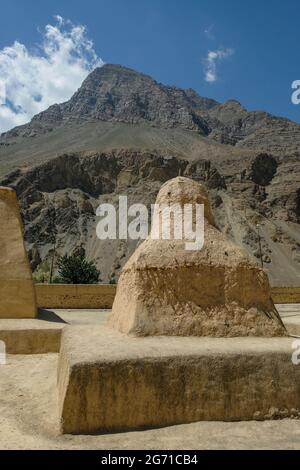 Tabo, Inde - juin 2021 : vues sur le monastère de Tabo dans le village de Tabo le 1er juillet 2021 dans la vallée de Spiti, Himachal Pradesh, Inde. Banque D'Images