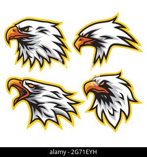 Eagle logo Set Collection – Mascot à motif vectoriel Illustration de Vecteur