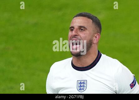 Photo du dossier datée du 07-07-2021 de Kyle Walker, en Angleterre. Date de publication : samedi 10 juillet 2021. Banque D'Images