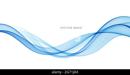 Vecteur abstrait lignes d'ondes fluides colorées isolées sur fond blanc. Élément de conception pour la technologie, la science, le concept moderne. Illustration de Vecteur