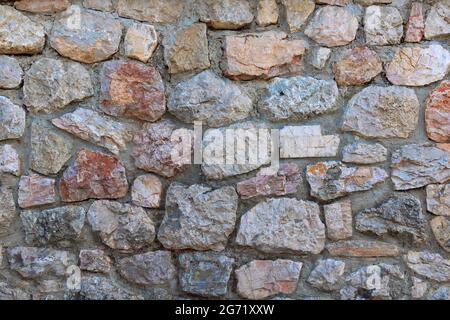 la texture du mur en pierre ancienne est prête pour votre conception architecturale Banque D'Images