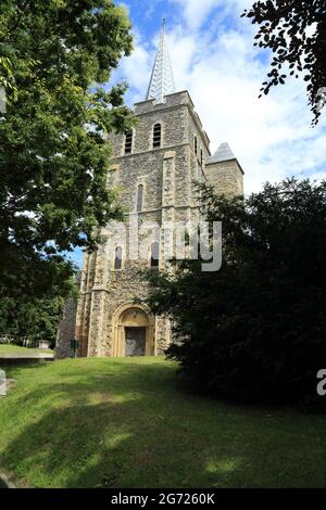 Eglise St Mary à Minster près de Ramsgate, Kent, Angleterre, Royaume-Uni Banque D'Images