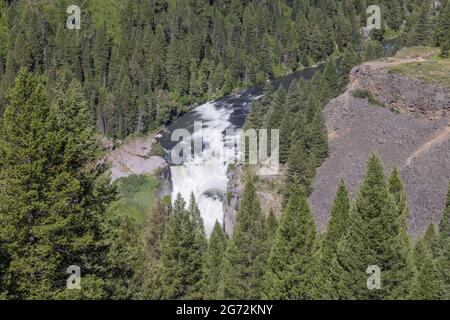 Chutes pittoresques de Lower Mesa, Idaho Banque D'Images