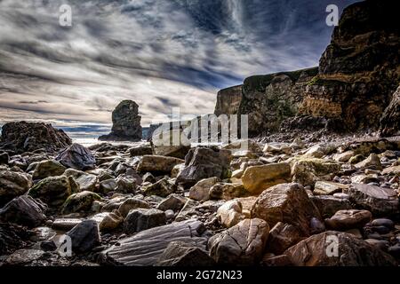 Marsden Bay (rochers) Banque D'Images