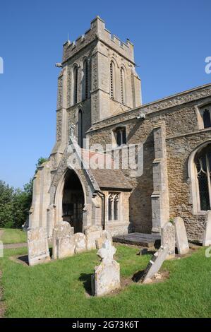 Église Sainte-Croix, Bury, Cambridgeshire Banque D'Images