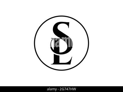Original Monogram lettre SL logo Design Vector Template S L lettre logo Design minimaliste SL Lettermark logo for Multi-used Illustration de Vecteur