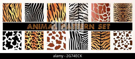 Motif animal texturé pour l'imprimé, l'emballage et le papier peint Illustration de Vecteur