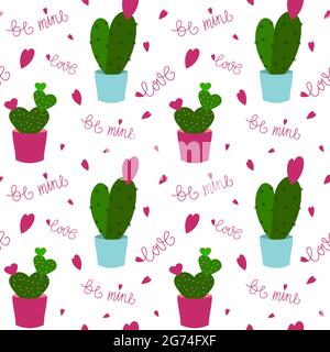 Motif avec des succs, des coeurs et du texte. Illustration vectorielle isolée sur fond blanc. Illustration de Vecteur