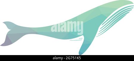 baleine à bosse abstraite Illustration de Vecteur