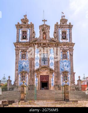 Eglise Santo Ildefonso à Porto, Portugal Banque D'Images