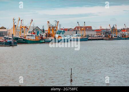 Le port de Den Oever, pays-Bas Banque D'Images