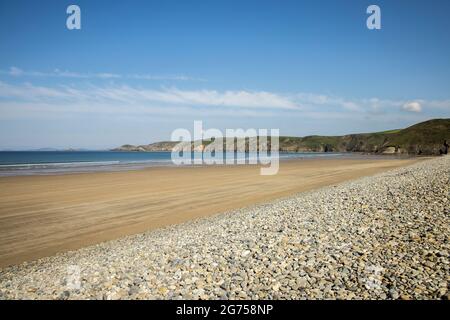 Plage à Newgale, Pembrokeshire, pays de Galles, Royaume-Uni Banque D'Images