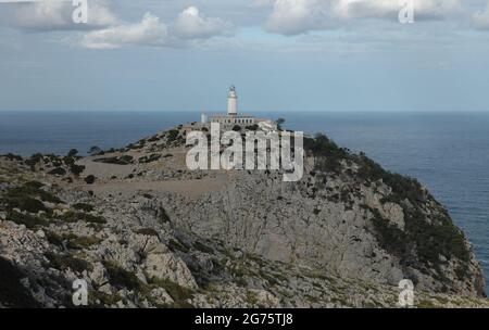 Faro de Cap Formentor, Majorque, Iles Baléares Banque D'Images