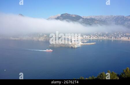 Cap gros, Port de Soller, Majorque, Iles Baléares Banque D'Images