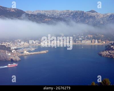 Cap gros, Port de Soller, Majorque, Iles Baléares Banque D'Images