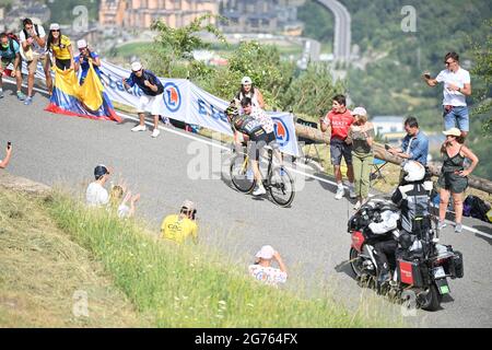 KUSS Sepp (USA) de JUMBO - VISMA pendant la phase 15 du Tour de France, dimanche 11 juillet 2021. Le crédit photo devrait se lire: David Stockman/GodingImages Banque D'Images