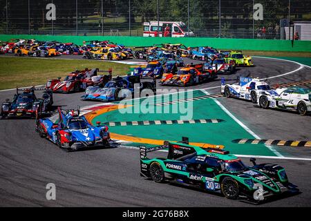 30 Gommendy Tristan (FRA), Binder René (aut), Rojas Memo (mex), DuReine Team, Oreca 07 - Gibson, action pendant les 2021 4 heures de Monza, 4ème tour de la série européenne le Mans 2021, du 09 au 11 juillet 2021 sur l'Autodromo Nazionale di Monza, à Monza, Italie - photo Paulo Maria / DPPI Banque D'Images