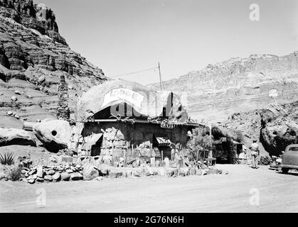 Cliff habitants Lodge and Cafe, le Grand Canyon, Arizona, vers 1930 Banque D'Images