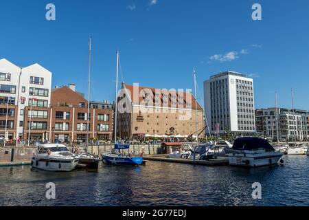 GDANSK, POLOGNE - 13 juin 2021 : Gdansk, Pologne - 13 2021 juin « The New look of Marina Gdansk » Banque D'Images