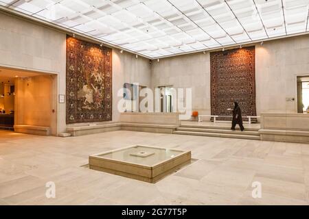 Intérieur de la galerie, Musée du tapis d'Iran, variété de tapis persans, Téhéran, Iran, Perse, Asie occidentale, Asie Banque D'Images