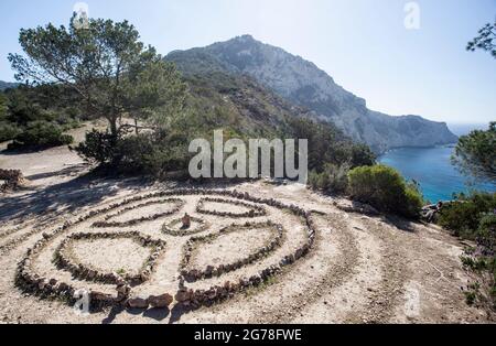 Lieu culte à es Vedra, Ibiza Banque D'Images