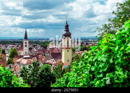 Schriesheim dans la région de Baden / Sud de l'Allemagne Banque D'Images