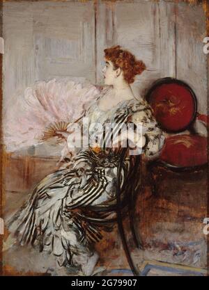 Portrait de Madame Torri, danseuse à l'Opéra. Musée : Musée Carnavalet, Paris. Auteur: GIOVANNI BOLDINI. Banque D'Images